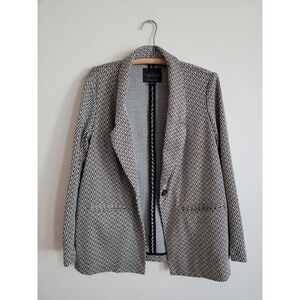 Sanctuary | City one button blazer Size M‎ Black & Beige